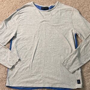 Men's Light Gray Long Sleeve Tee